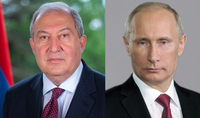 President Armen Sarkissian sent a message of condolences to the RF President Vladimir Putin on the tragedy in Kazan