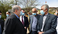 Le Président Armen Sarkissian a visité la communauté de Shurnukh à Syunik