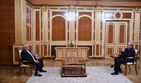 Նախագահ Արմեն Սարգսյանը հյուրընկալել է ՀԲԸՄ նախագահ Պերճ Սեդրակյանին