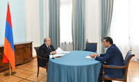 Le Président Armen Sarkissian et le Défenseur des droits de l'homme ont discuté de la situation à la frontière arméno-azerbaïdjanaise