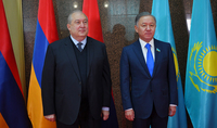 Armenia and Kazakhstan have a lot in common and great potential for joint programs. President Armen Sarkissian met with the Speaker of the Lower House of Parliament 