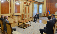 President Armen Sarkissian received the delegation of the Union of NSS Reserve Officers NGO