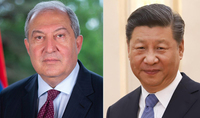 Готов вместе с Вами прилагать усилия, чтобы поднять двусторонние отношения на новый уровень – Председатель Китая поздравил Президента Армена Саркисяна с Днём рождения
