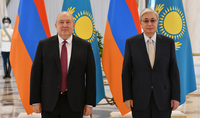 La poursuite de notre dialogue constructif contribuera à l'expansion de la coopération arméno-kazakhe. Le Président du Kazakhstan Kassym-Jomart Tokaëv félicite le Président Armen Sarkissian pour son anniversaire