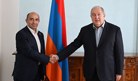 Президент Армен Саркисян встретился с лидером партии «Просвещённая Армения» Эдмоном Марукяном