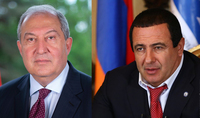 Le président Armen Sarkissian a rencontré Gagik Tsarukyan, président du parti Arménie Prospère