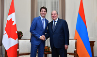 Հայաստանը պատրաստ է հետագա ջանքեր գործադրել հարաբերությունների խթանման ուղղությամբ. նախագահ Արմեն Սարգսյանը ուղերձ է հղել Կանադայի վարչապետ Թրյուդոյին
