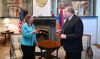 Le président Armen Sarkissian a rendu visite à l'ambassadeur des Etats-Unis en Arménie à la veille de la fête de l'indépendance