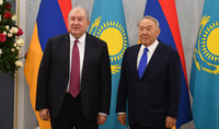 Les relations amicales entre l'Arménie et le Kazakhstan favorisent une coopération mutuellement bénéfique à venir. Noursoultan Nazarbaïev a félicité le Président Armen Sarkissian pour son anniversaire
