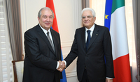 Le Président de la République italienne Sergio Matarella a félicité le Président Armen Sarkissian pour son anniversaire