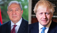 Le Président Armen Sarkissian a félicité le Premier ministre du Royaume-Uni Boris Johnson à l'occasion de son anniversaire