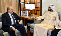 President Armen Sarkissian sent a congratulatory message to Sheikh Mohammed bin Rashid Al Maktoum, the UAE Vice President and Governor of the Emirate of Dubai