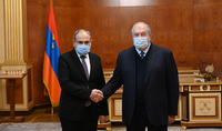 Состоялась встреча Президента Армена Саркисяна и Премьер-министра Никола Пашиняна