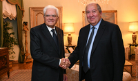 Le président Armen Sarkissian effectuera une visite d'État en Italie à l'invitation du président Sergio Matarella