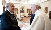 During the hard and heavy days for us, the Vatican extended a hand of solidarity to our country and people. President Armen Sarkissian met with His Holiness Pope Francis