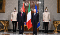Les Présidents d'Arménie et d'Italie ont eu une conversation privée au Palais du Quirinal