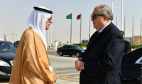 President Armen Sarkissian left Saudi Arabia for the United Arab Emirates