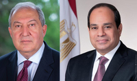 J'espère que les liens traditionnels de notre amitié continueront à se renforcer. Le président égyptien Abdel Fattah al-Sissi félicite le président Armen Sarkissian à l'occasion du 30ème anniversaire de l'indépendance de l'Arménie