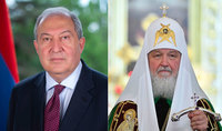 Le Président Armen Sarkissian a envoyé un message de félicitations à Sa Sainteté Kirill, Patriarche de Moscou et de toute la Russie