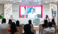 Nouneh Sarkissian sent a video message to the event entitled "We can! The Voices of Girls for their Empowerment" of the "Save the Children" international organization 