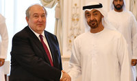 Le Président Armen Sarkissian a félicité le prince héritier de l'émirat d'Abu Dhabi, Sheikh Mohammed bin Zayed Al Nahyan, à l'occasion du 50e anniversaire de la fondation des E.A.U