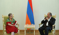 President Armen Sarkissian met with the Head of the European Union Delegation to Armenia Andrea Viktorin
