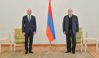 President Armen Sarkissian received Alexander Konyuk, the Ambassador of Belarus to Armenia