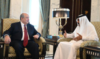 Le Président Sarkissian a envoyé un message de félicitations à l'Emir de l'Etat du Qatar, Cheikh Hamad ben Khalifa Al Thani, à l'occasion de la fête nationale du pays