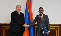 Президент Армен Саркисян принял посла Индии в Армении Кишана Дан Деваля