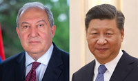 Президент Китая Си Цзиньпин поздравил Президента Армена Саркисяна с Новым годом и Святым Рождеством