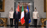 President of the Italian Republic Sergio Mattarella congratulated President Armen Sarkissian