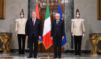 Le Président de la République italienne Sergio Mattarella a félicité le Président Armen Sarkissian