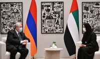 President Armen Sarkissian discussed cooperation possibilities in science and technology with the UAE Minister of State
