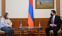 Alen Simonyan a reçu l'ambassadrice américaine en Arménie Lynne Tracy