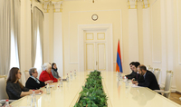Ален Симонян принял делегацию, возглавляемую сопредседателем Комитета парламентского партнёрства ЕС-Армения Мариной Кальюранд