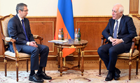 President Vahagn Khachaturyan received the Ambassador of Kazakhstan to Armenia Bolat Imanbayev