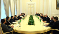 Президент Ваагн Хачатурян принял делегацию, возглавляемую действующим Председателем ОБСЕ, Министром иностранных дел Польши Збигневом Рау