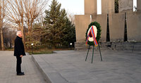Президент Республики Ваагн Хачатурян посетил воинский пантеон «Ераблур»