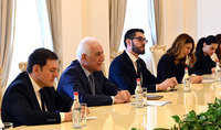 Le Président Vahagn Khatchatourian a reçu le ministre des Affaires étrangères et de la Coopération internationale d'Italie Luigi Di Maio