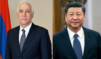 Президент Ваагн Хачатурян направил поздравительное поздравление Председателю Китая Си Цзиньпину