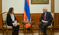 President Vahagn Khachaturyan received the Representative of the United Nations Children's Fund