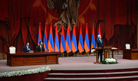 Adresse du Président Vahagn Khatchatourian lors de sa cérémonie d'inauguration
