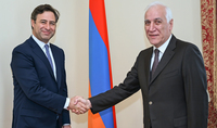 President Vahagn Khachaturyan received Martin Eurnekian, the Executive Director of Airports