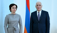 President Vahagn Khachaturyan received the Ambassador of Lithuania to Armenia Inga Stanytė-Toločkienė