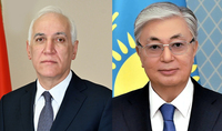 Президента Ваагна Хачатуряна с Днём рождения поздравил Президент Казахстана Касым-Жомарт Токаев
