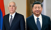 Le Président de la Chine Xi Jinping a félicité le Président Vahagn Khatchatourian à l'occasion de son anniversaire