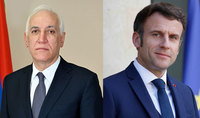President Vahagn Khachaturyan congratulated the President of France on his re-election