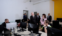 Le Président Vahagn Khatchatourian a visité le centre technologique de Gyumri