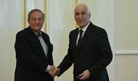 Le Président Vahagn Khatchatourian a reçu la délégation du groupe d'amitié France-Arménie du Sénat français