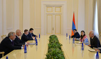 Le président Vahagn Khatchatourian reçoit le ministre russe du sport Oleg Matytsin